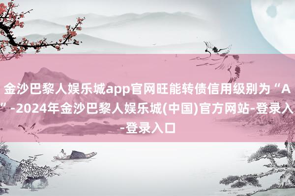金沙巴黎人娱乐城app官网旺能转债信用级别为“AA”-2024年金沙巴黎人娱乐城(中国)官方网站-登录入口