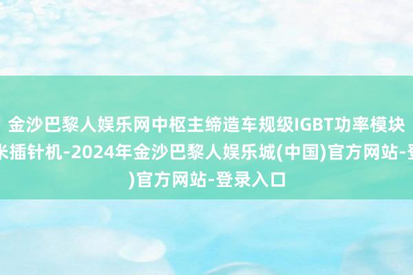 金沙巴黎人娱乐网中枢主缔造车规级IGBT功率模块分体微米插针机-2024年金沙巴黎人娱乐城(中国)官方网站-登录入口